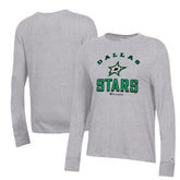 Dallas Stars Champion Women's Core Long Sleeve T-Shirt - Heather Gray T-shirts