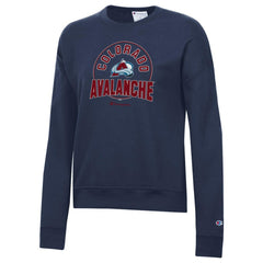 Colorado Avalanche Champion Women's Powerblend Pullover Sweatshirt - Navy Sweatshirts