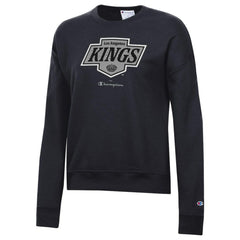 Los Angeles Kings Champion Women's Powerblend Pullover Sweatshirt - Black Sweatshirts