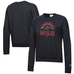 Minnesota Wild Champion Women's Powerblend Pullover Sweatshirt - Black Sweatshirts