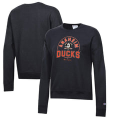 Anaheim Ducks Champion Women's Powerblend Pullover Sweatshirt - Black Sweatshirts