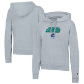 Vancouver Canucks Champion Women's Powerblend Fleece Pullover Hoodie - Gray Hoodies