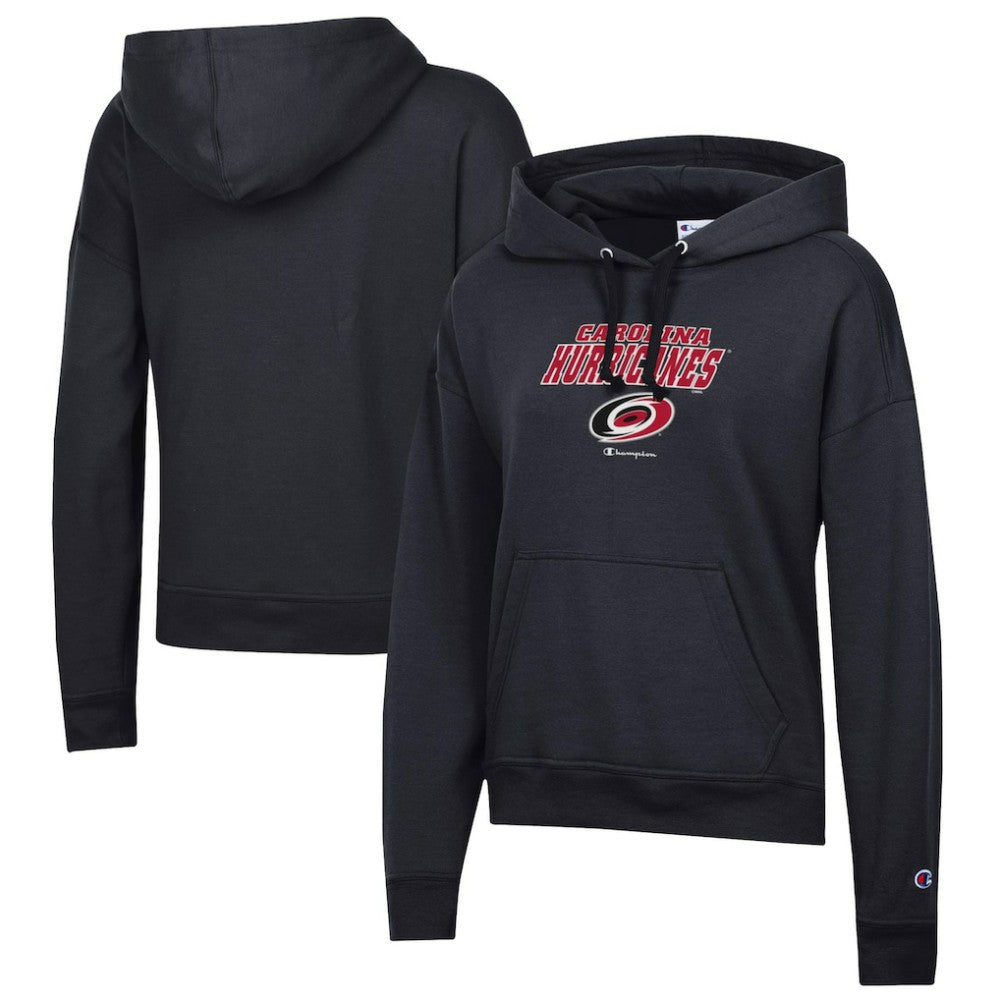 Carolina Hurricanes Champion Women's Powerblend Fleece Pullover Hoodie - Black Hoodies
