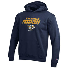 Nashville Predators Champion Youth Eco Powerblend Pullover Hoodie - Navy Hoodies