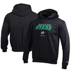 Dallas Stars Champion Youth Eco Powerblend Pullover Hoodie - Black Hoodies