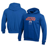 Edmonton Oilers Champion Youth Eco Powerblend Pullover Hoodie - Royal Hoodies