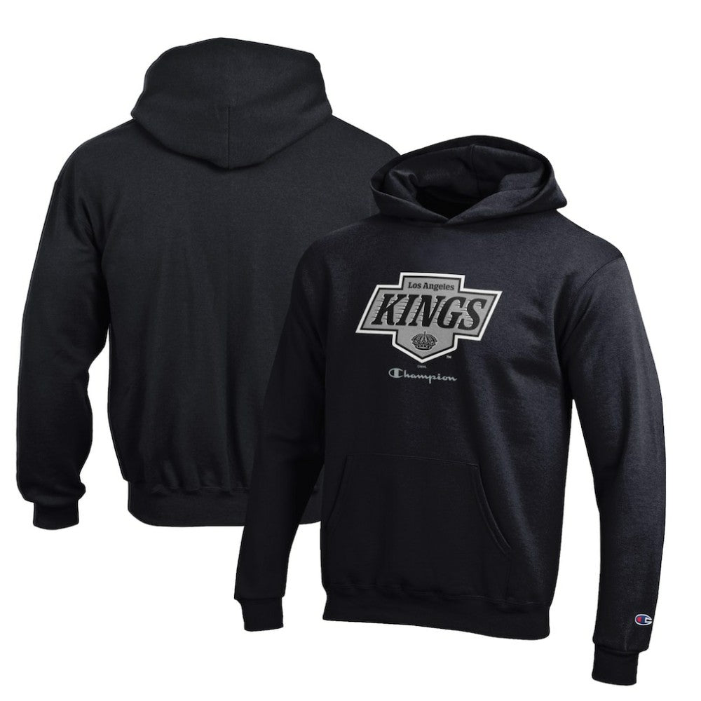 Los Angeles Kings Champion Youth Eco Powerblend Pullover Hoodie - Black Hoodies