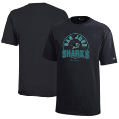 San Jose Sharks Champion Youth Jersey T-Shirt - Black T-shirts