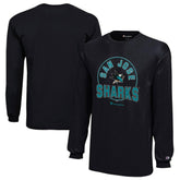 San Jose Sharks Champion Youth Long-Sleeve Jersey T-Shirt - Black T-shirts