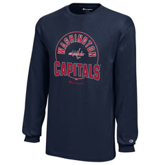Washington Capitals Champion Youth Long-Sleeve Jersey T-Shirt - Navy T-shirts