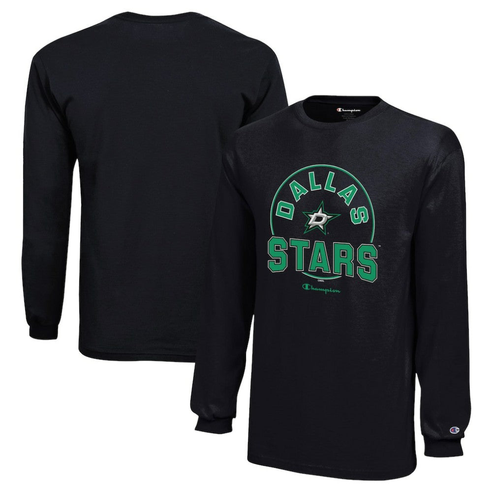 Dallas Stars Champion Youth Long-Sleeve Jersey T-Shirt - Black T-shirts