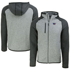 Washington Commanders Cutter & Buck Americana Mainsail Full-Zip Hooded Jacket - Heather Gray/Heather Charcoal for sale