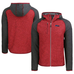 Seattle Seahawks Cutter & Buck Americana Mainsail Full-Zip Hooded Jacket - Heather Red/Heather Charcoal on sale