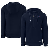 New York Giants Cutter & Buck Americana Roam Eco Half-Zip Recycled Pullover Hoodie - Navy sale