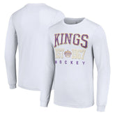 Los Angeles Kings Starter Retro Graphic Long Sleeve Crew T-Shirt - White T-shirts