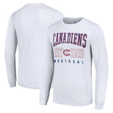 Montreal Canadiens Starter Retro Graphic Long Sleeve Crew T-Shirt - White T-shirts
