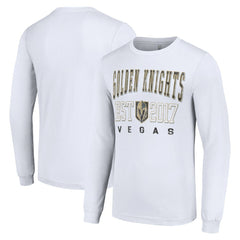 Vegas Golden Knights Starter Logo Graphic Long Sleeve T-Shirt - White T-shirts