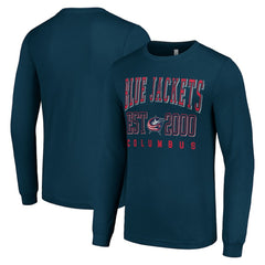 Columbus Blue Jackets Starter Logo Graphic Long Sleeve T-Shirt - Navy T-shirts