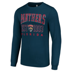 Florida Panthers Starter Logo Graphic Long Sleeve T-Shirt - Navy T-shirts