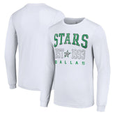 Dallas Stars Starter Logo Graphic Long Sleeve T-Shirt - White T-shirts