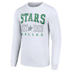 Dallas Stars Starter Logo Graphic Long Sleeve T-Shirt - White T-shirts