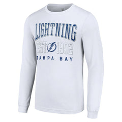 Tampa Bay Lightning Starter Logo Graphic Long Sleeve T-Shirt - White T-shirts