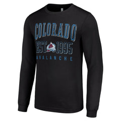Colorado Avalanche Starter Logo Graphic Long Sleeve T-Shirt - Black T-shirts
