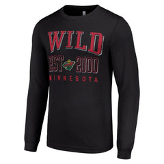 Minnesota Wild Starter Logo Graphic Long Sleeve T-Shirt - Black T-shirts