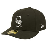 Colorado Rockies Low Profile 59FIFTY Fitted Hat Black