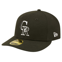 Colorado Rockies Low Profile 59FIFTY Fitted Hat Black