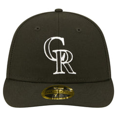 Colorado Rockies Low Profile 59FIFTY Fitted Hat Black