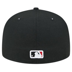 Washington Nationals Checkered Undervisor 59FIFTY Fitted Hat Black