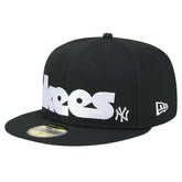 New York Yankees Checkered Undervisor 59FIFTY Fitted Hat Black