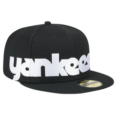 New York Yankees Checkered Undervisor 59FIFTY Fitted Hat Black