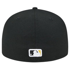 Pittsburgh Pirates Checkered Undervisor 59FIFTY Fitted Hat Black