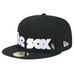 Chicago White Sox Checkered Undervisor 59FIFTY Fitted Hat Black