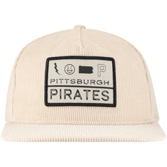 Pittsburgh Pirates Summer Essential Golfer Snapback Hat Khaki