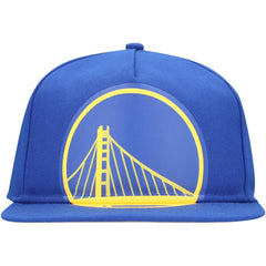 Golden State Warriors Oversized Puff Print Logo Golfer Snapback Hat sale - Royal shop