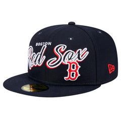 Boston Red Sox Script Sided 59FIFTY Fitted Hat Navy