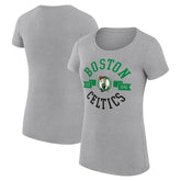 Boston Celtics G-III 4Her by Carl Banks Women's Super-Slim Fit Lightweight Large City Logo T-Shirt - Heather Gray outlet