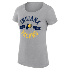 Indiana Pacers G-III 4Her by Carl Banks Women's Super-Slim Fit Lightweight Large City Logo T-Shirt - Heather Gray on sale