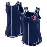 Boston Red Sox WEAR by Erin Andrews Women's Contrast Stitch Tank Top Navy
