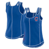 Chicago Cubs WEAR by Erin Andrews Women's Contrast Stitch Tank Top Royal
