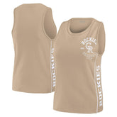 Colorado Rockies WEAR by Erin Andrews Women's Tonal Tank Top Tan