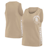 St. Louis Cardinals WEAR by Erin Andrews Women's Tonal Tank Top Tan