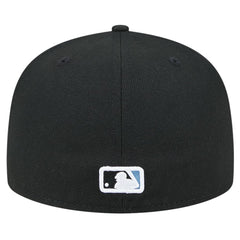 Tampa Bay Rays Checkered Undervisor 59FIFTY Fitted Hat Black