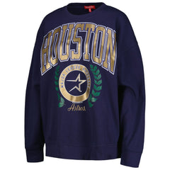 Houston Astros Women's Cooperstown Collection Logo Pullover Sweatshirt Navy