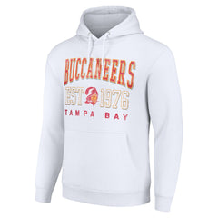Tampa Bay Buccaneers Starter Unisex Throwback Logo Pullover Hoodie - White discount