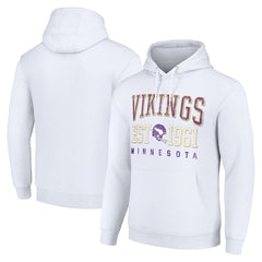 Minnesota Vikings Starter Unisex Throwback Logo Pullover Hoodie - White sale