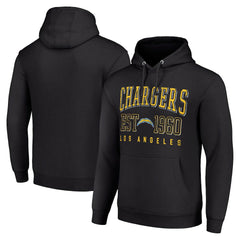 Los Angeles Chargers Starter Unisex Throwback Logo Pullover Hoodie - Black online